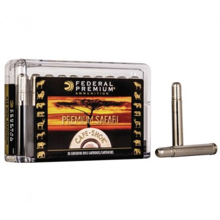 Federal Premium Safari Cape-Shok 500 gr Trophy Bonded Bear Claw .458 Win Mag Ammo, 20/box - P458T2