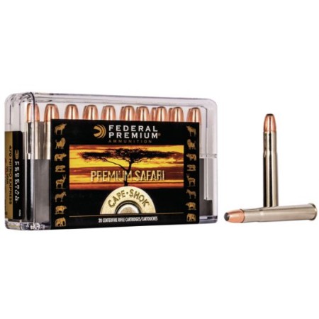 Federal Premium Safari Cape-Shok 500 gr Swift A-Frame .470 Nitro Express Ammo, 20/box - P470SA