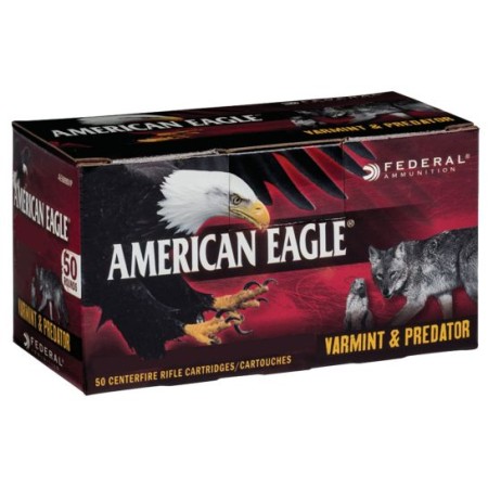 Federal American Eagle Varmint and Predator 90 gr Jacketed Hollow Point 6.8mm SPC Ammo, 50/box - AE6890VP