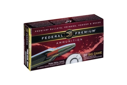 Federal Premium 175 gr Trophy Bonded Bear Claw 7mm Rem Mag Ammo, 20/box - P7RT1