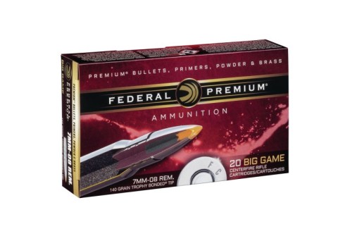 Federal Premium 140 gr Trophy Bonded Tip 7mm-08 Rem Ammo, 20/box - P708TT2