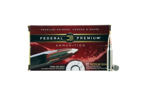 Federal Premium 140 gr Nosler AccuBond 7mm-08 Rem Ammo, 20/box - P708A1