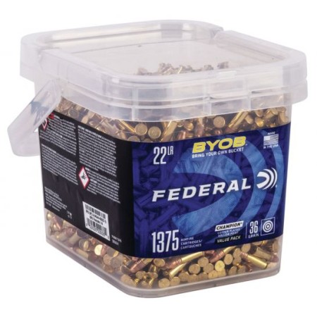 Federal BYOB 36 gr Copper-Plated Hollow Point .22lr Ammo, 1375rd - 750BKT1375
