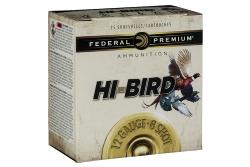 Federal Premium Hi-Bird 2.75" 12 Gauge Ammo 6, 25/box - HVF12H6