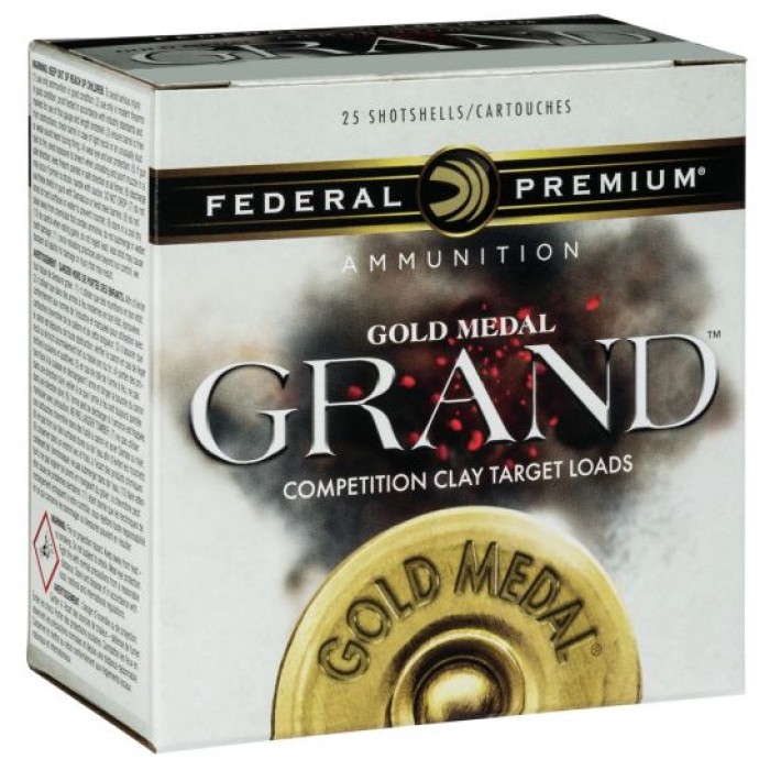 Federal Premium Gold Medal Grand Paper 2.75" 12 Gauge Ammo 8, 25/box - GMT1178