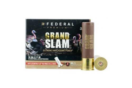 Federal Premium Grand Slam 3.5" 10 Gauge Ammo 5, 10/box - PFCX101F5