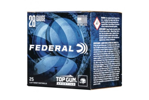 Federal Top Gun Sporting 2.5" 28 Gauge Ammo 7-1/2, 25/box - TGS282175