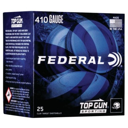 Federal Top Gun Sporting Rounds .410 GA 25-Rounds 2.5" 7.5 Shot