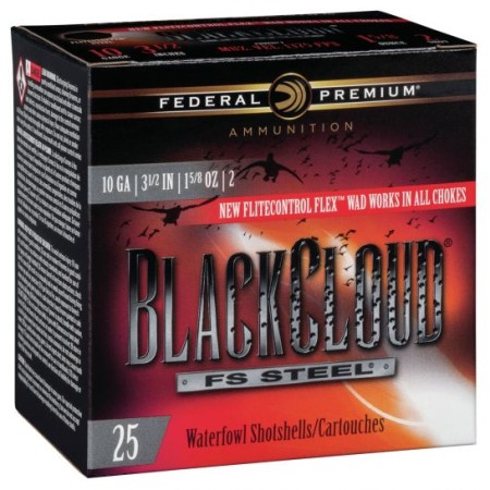 Federal Black Cloud FS Steel 3.5" 10 Gauge Ammo 2, 25/box - PWBX1072