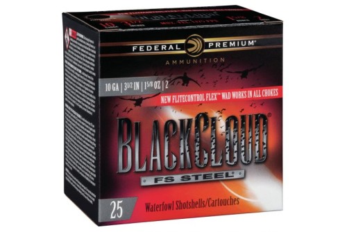 Federal Black Cloud FS Steel 3.5" 10 Gauge Ammo 2, 25/box - PWBX1072