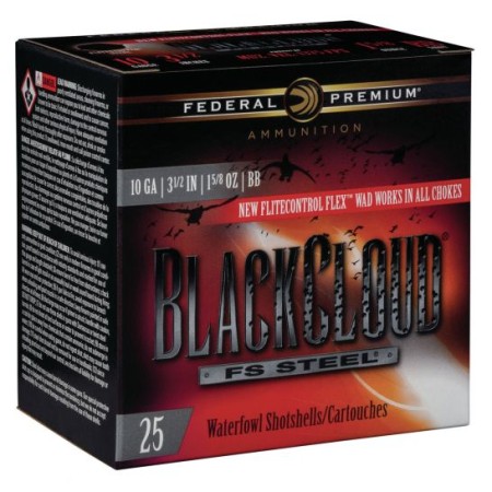Federal Black Cloud FS Steel 3.5" 10 Gauge Ammo BB, 25/box - PWBX107BB