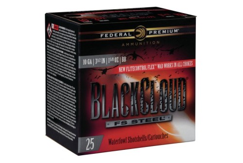 Federal Black Cloud FS Steel 3.5" 10 Gauge Ammo BB, 25/box - PWBX107BB