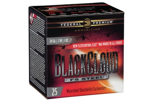 Federal Black Cloud FS Steel 3" 20 Gauge Ammo 2, 25/box - PWBX2092