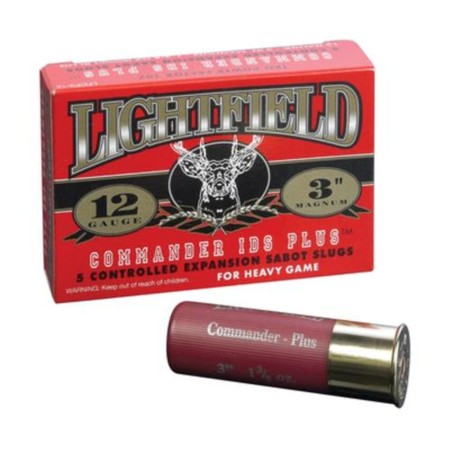 Lightfield Commander IDS Plus 12 GA, 3in. 1-3/8oz. Sabot Slug Shot - 5 Rounds [MPN: LFCP312]