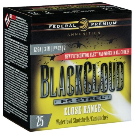 Federal Black Cloud FS Steel Close Range 3" 12 Gauge Ammo 2, 25/box - PWBXD142 2