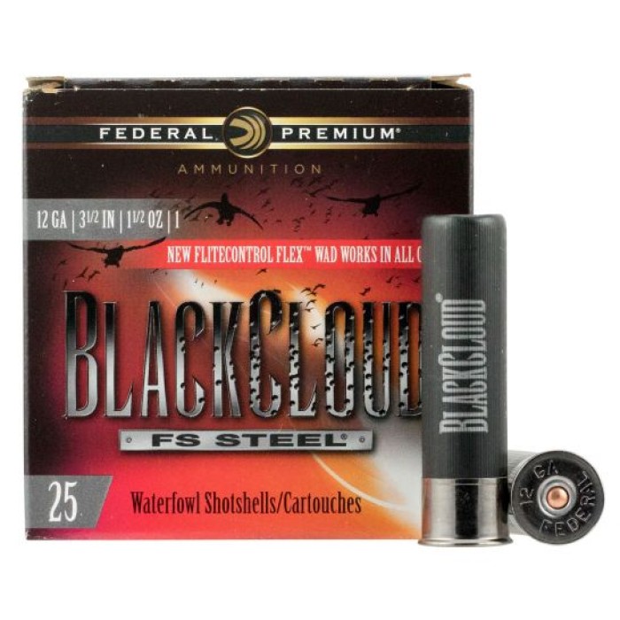 Federal Black Cloud FS Steel 3.5" 12 Gauge Ammo 1, 25/box - PWBX134 1