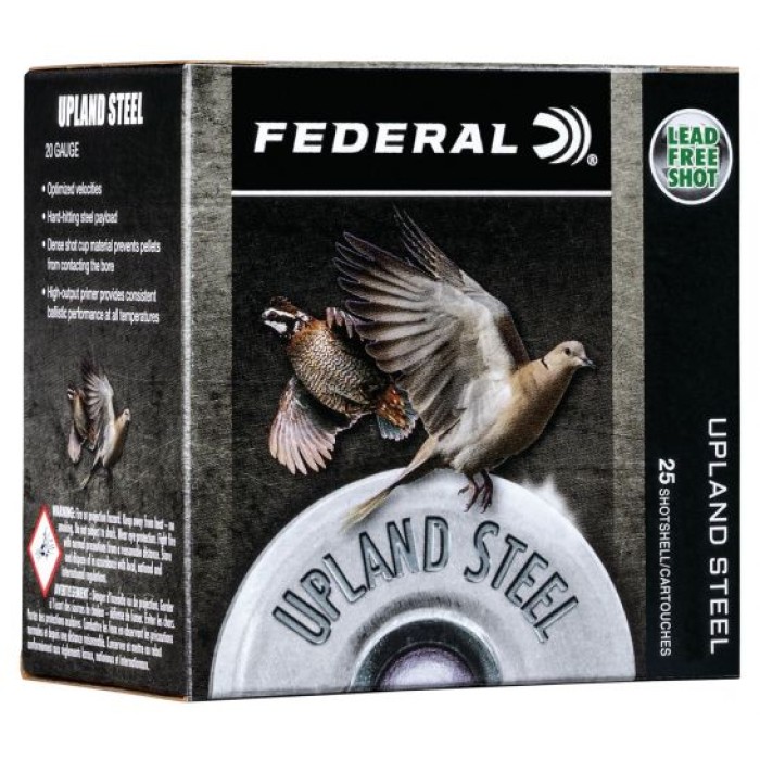 Federal Upland Steel 2.75" 20 Gauge Ammo 7-1/2, 25/box - USH2075