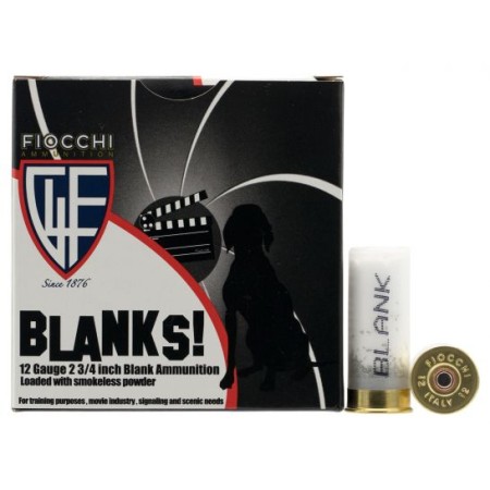 Fiocchi Shotgun Blank 12 Gauge Ammo, 25/box - 12BLANK