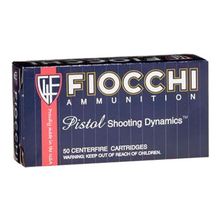 Fiocchi Range Dynamics .40S&W 165 Grain FMJTC Brass Pistol Ammo, 50 Rounds, 40SWF