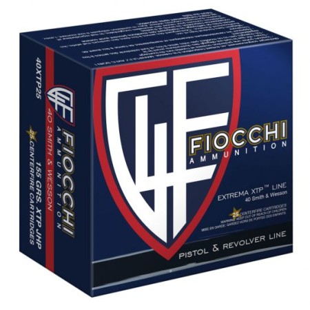 Fiocchi Extrema 155 gr XTP Hollow Point .40 S&W Ammo, 25/box - 40XTP25