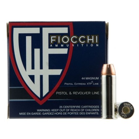 Fiocchi Extrema 200 gr XTP Hollow Point .44 Rem Mag Ammo, 25/box - 44XTPB25