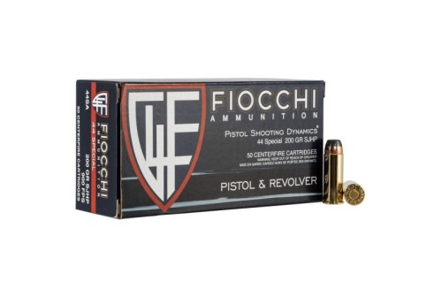 Fiocchi Shooting Dynamics 200 gr Semi-Jacketed Hollow Point .44 Spl Ammo, 50/box - 44SA500