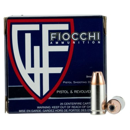 Fiocchi Extrema 124 gr XTP Hollow Point 9mm Ammo, 25/box - 9XTPC25