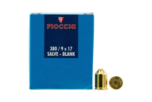 Fiocchi .380 Rimmed Short Blank Ammo, 50/box - 380BLANK