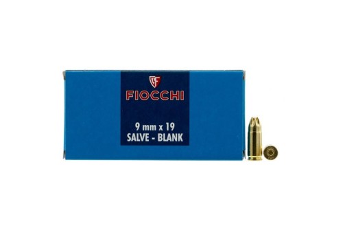 Fiocchi 9mm Blank Ammo, 50 rds/box - 9MMBLANK