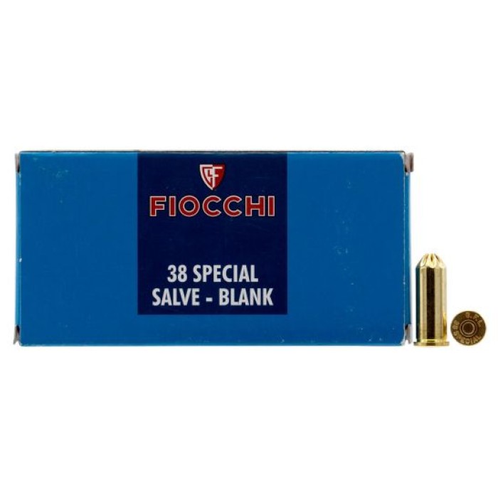 Fiocchi .38 Spl Blank Ammo, 50/box - 38BLANK