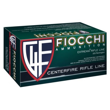 Fiocchi Extrema 55 gr V-Max Polymer Tip FB .223 Rem Ammo, 50/box - 223HVC50