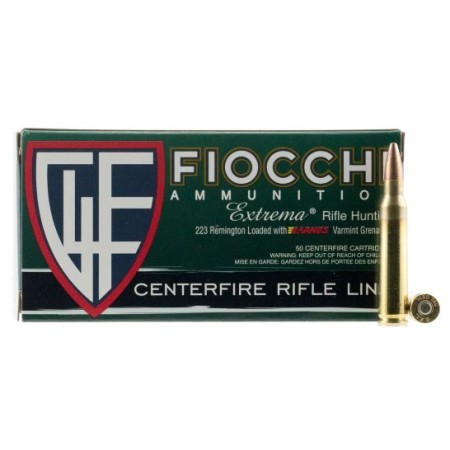 Fiocchi Extrema Leadless 50 gr Barnes Varmint Grenade Non Tox .223 Rem Ammo, 50/box - 223VGNT