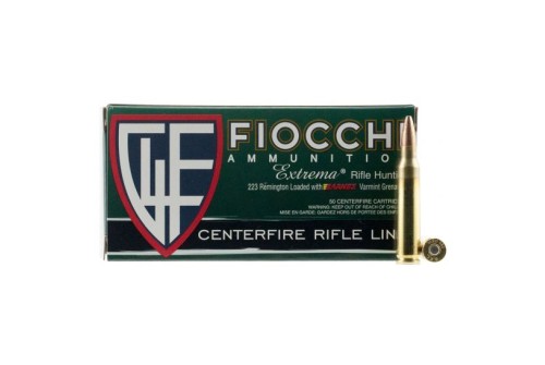 Fiocchi Extrema Leadless 50 gr Barnes Varmint Grenade Non Tox .223 Rem Ammo, 50/box - 223VGNT