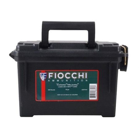 Fiocchi Extrema 40 gr V-Max Polymer Tip BT .223 Rem 200 Round Ammo Can - 223FHVB