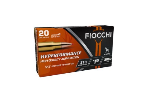 Fiocchi Extrema Rifle Line 150 gr SST Polymer Tip BT .270 Win Ammo, 20/box - 270HSB