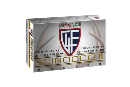 Fiocchi Extrema 130 gr Scirocco II .270 Win Ammo, 20/box - 270SCA