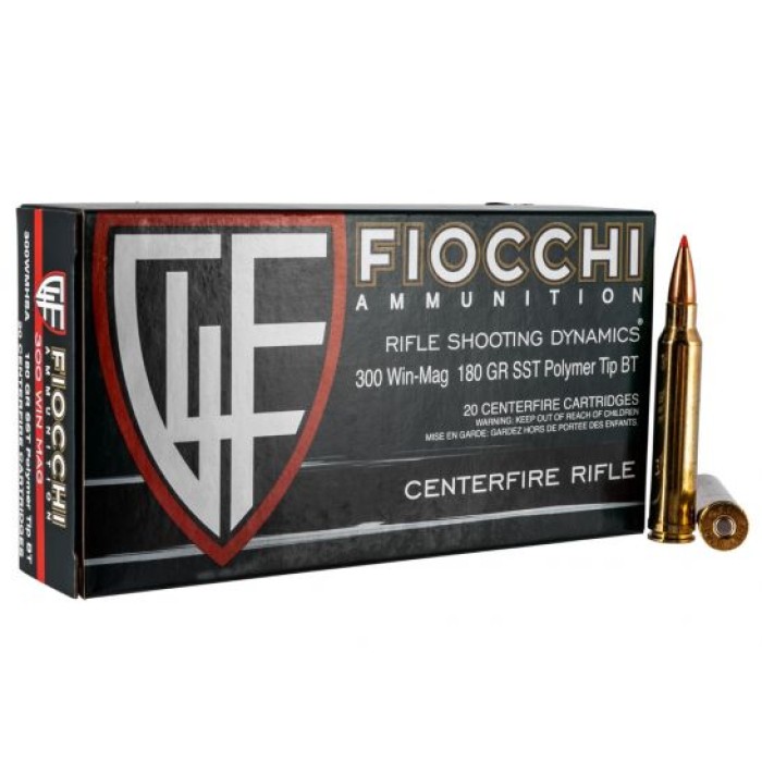 Fiocchi Extrema Rifle Line 180 gr SST Polymer Tip BT .300 Win Mag Ammo, 20/box - 300WMHSA