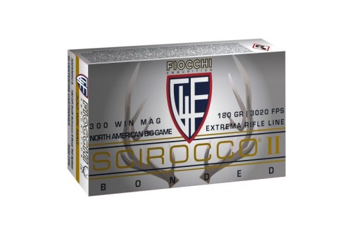 Fiocchi Extrema 180 gr Swift Scirocco II Boat Tail Spitzer .300 Win Mag Ammo, 20/box - 300WMSCA