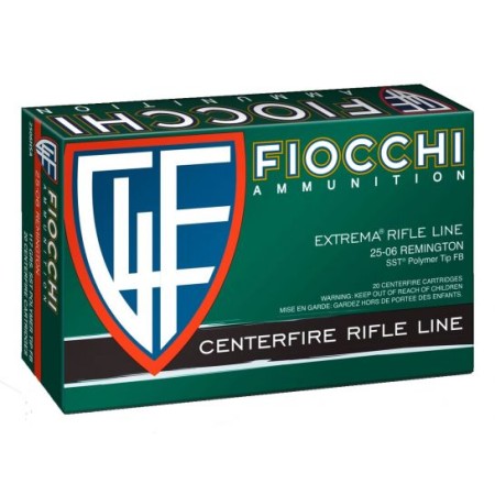 FIOCCHI 25-06 Rem. 117 Grain SST Ammo, 20 Round Box (2506HSA)