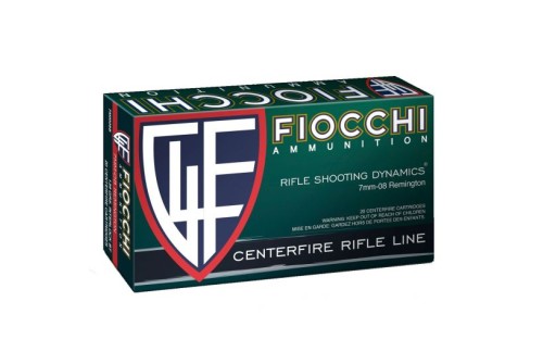 Fiocchi Rifle Shooting Dynamics 139 gr Boat Tail Soft Point Interlock 7mm-08 Rem Ammo, 20/box - 7MM08B