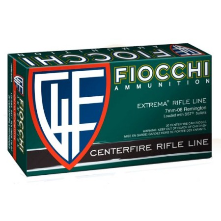 Fiocchi Extrema Rifle Line 139 gr SST Polymer Tip BT 7mm-08 Rem Ammo, 20/box - 7MM08HSA