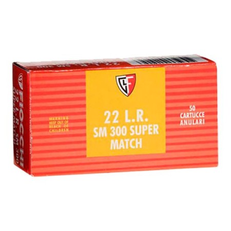 Fiocchi Exacta Super Match 40 gr Lead Round Nose .22lr Ammo, 50/box - 22SM300