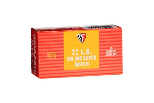 Fiocchi Exacta Super Match 40 gr Lead Round Nose .22lr Ammo, 50/box - 22SM300