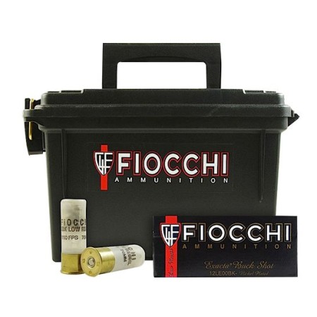 Fiocchi Exacta Field Box 2.75" 12 Gauge Ammo 00 Buck, 80/box - 12FLE00B