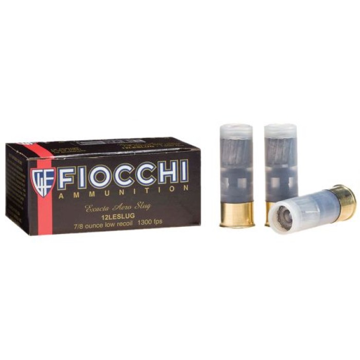Fiocchi Exacta Aero Slugs 2.75" 12 Gauge Ammo, 10 Rounds - 12LESLUG