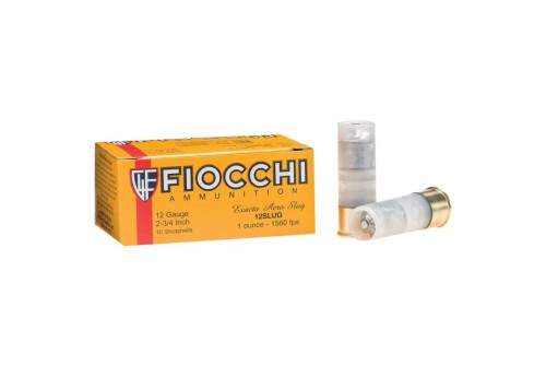 Fiocchi Exacta Aero Slugs 2.75" 12 Gauge Ammo, 10 Rounds - 12SLUG