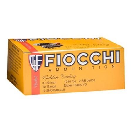 FIOCCHI Golden Turkey 12 Gauge 3.5in #5 Ammo, 10 Round Box (1235TRC5)