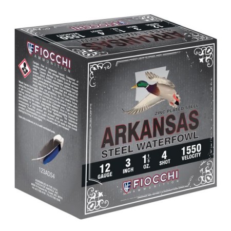 Fiocchi Arkansas Steel Waterfowl 3" 12 Gauge Ammo, 250 Rounds - 123ADS4