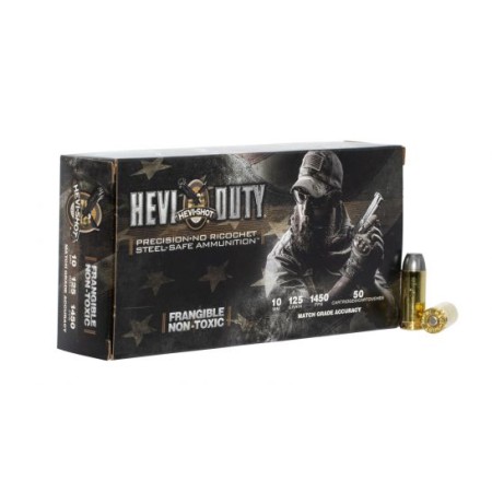 Hevi-Shot Hevy-Duty Centerfire 125 gr Frangible 10mm Ammo, 50/box - 99010