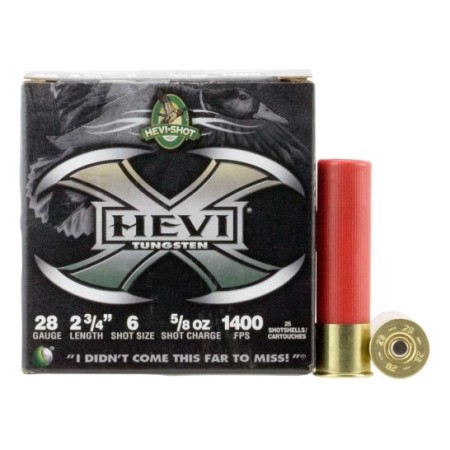 Hevi-Shot Hevi-X 2.75" 28 Gauge Ammo 6, 25/box - 52806